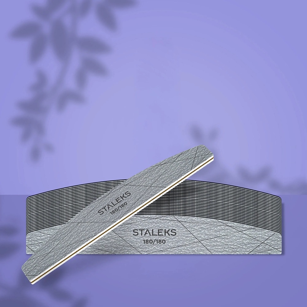 NEW Минерална пила луна Staleks Smart 40, грит 180/180 - NFS-40-180/180-25