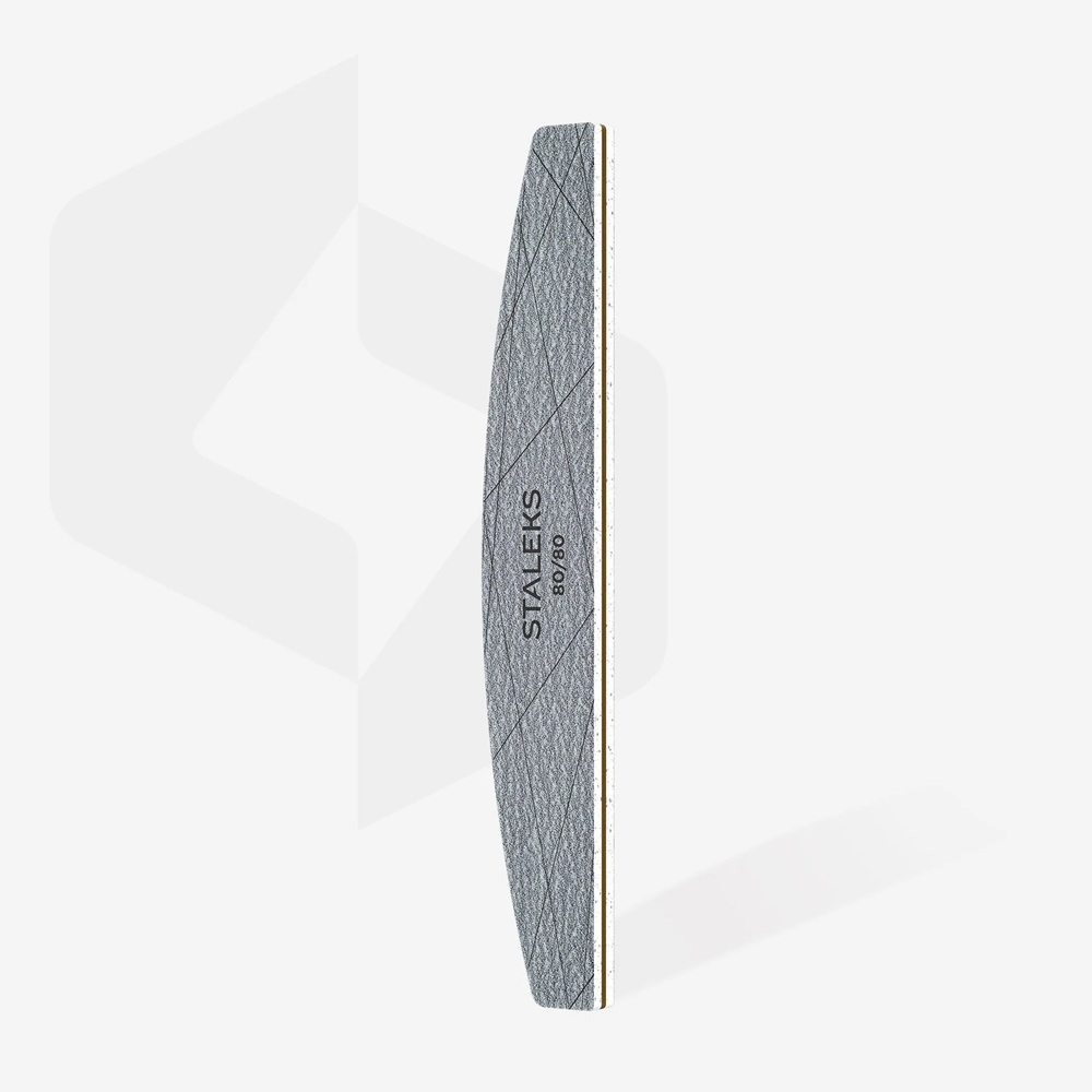 NEW Минерална пила луна Staleks Smart 40, грит 80/80 - NFS-40-80/80-25