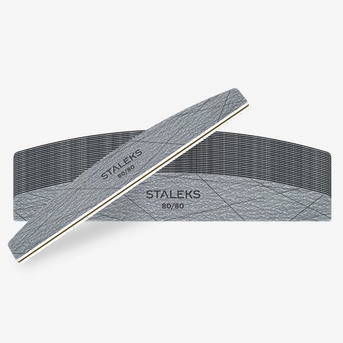 NEW Минерална пила луна Staleks Smart 40, грит 80/80 - NFS-40-80/80-25