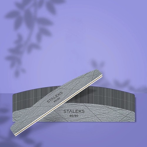 NEW Минерална пила луна Staleks Smart 40, грит 80/80 - NFS-40-80/80-25