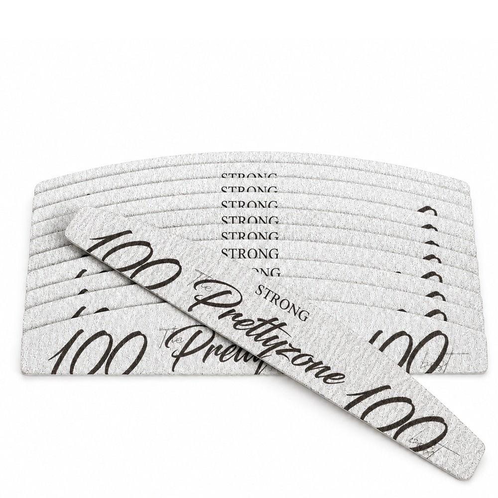 Премиум Тънка пила за маникюр Prettyzone  Slim 100/100 STRONG