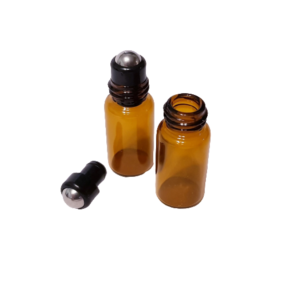 НА ЕДРО Кехлибарени стъклени шишенца рол-он 10 бр