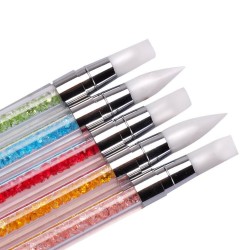 Силиконови четки за 3D декорации 5 бр комплект - Лукс-foto2