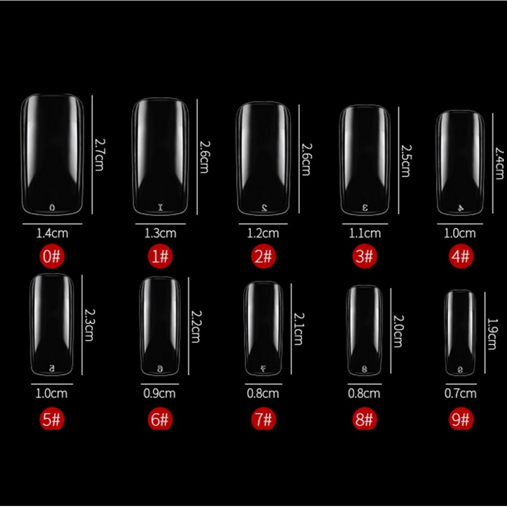 Типсове без праг - 500 броя в кутия