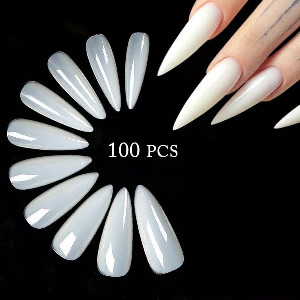 Типсове за нокти - Stiletto 100 бр в кутия