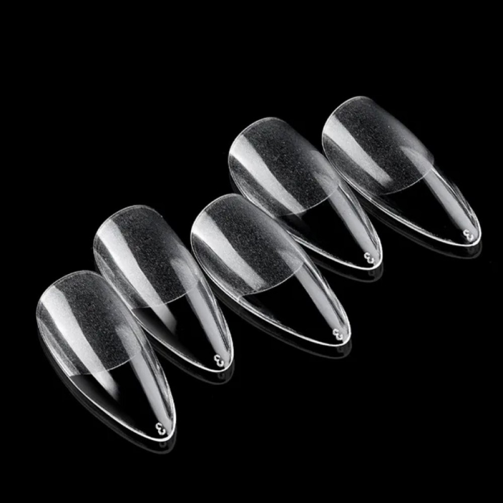 Типсове "Бадем" мат и кристал 100 бр в кутия