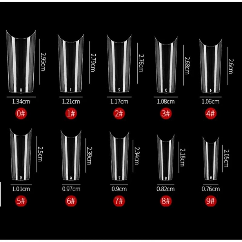 Типсове без праг УСМИВКА - 500 броя в кутия