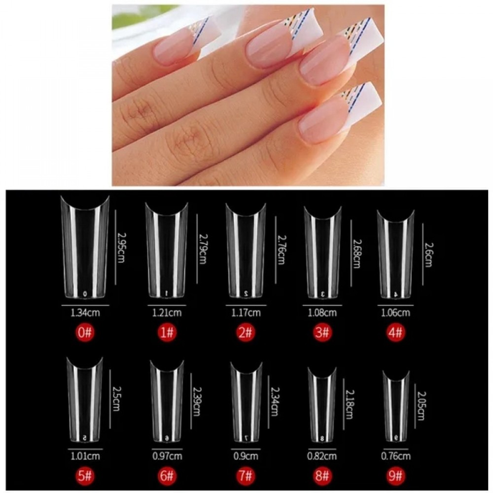 Типсове без праг УСМИВКА - 500 броя в кутия