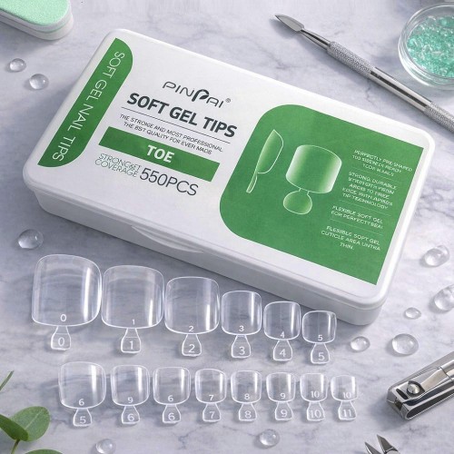 Акрилни Гел-типсове за педикюр 550бр.