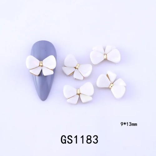 Декорация бижута за нокти Бяла Панделка