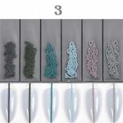 Комплект 6бр. Фина верижка за декорация - 5 модела-foto4