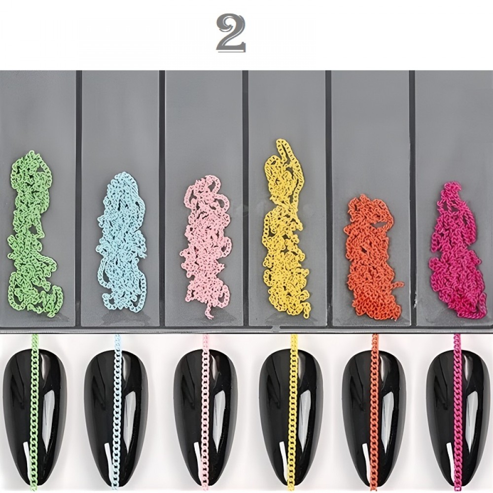 Комплект 6бр. Фина верижка за декорация - 5 модела Комплект 6бр. Фина верижка за декорация - 5 модела