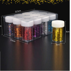 Едър брокат конфети 10 гр. - изберете цвят-foto2