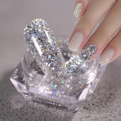 Сет 6 бр. Сребърен брокат-МИКС-foto4