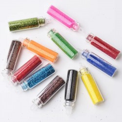 Шишенца 12 цвята брокат-foto2