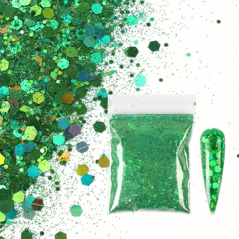 Сет 12 цвята Страхотен брокат в пликче Сет 12 цвята Страхотен брокат в пликче