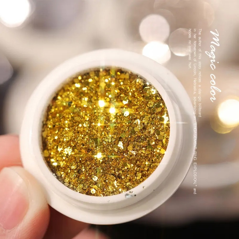 Сет 6 бр. Златни брокати-МИКС Сет 6 бр. Златни брокати-МИКС