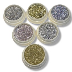 Сет 6 бр. Сребърен брокат-МИКС-foto3