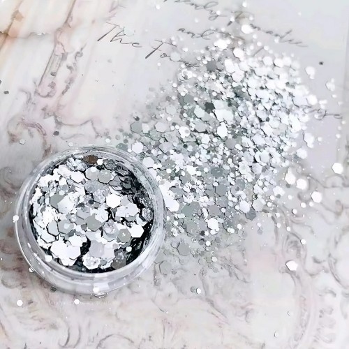 Сребърен Брокат Микс 10 гр.