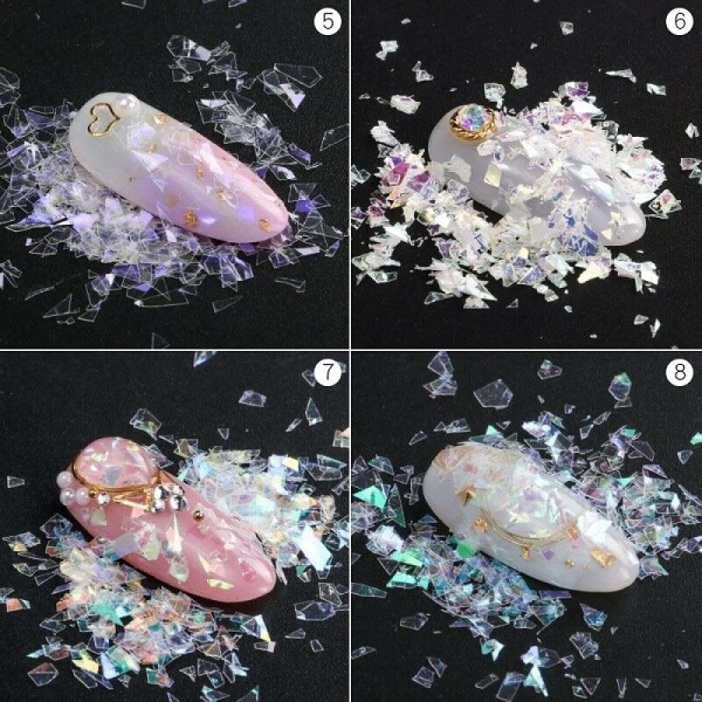 6 цвята ефект счупено стъкло