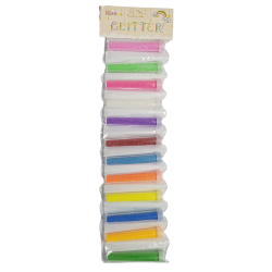 10 цвята ситен брокат - двойни шишенца-foto2