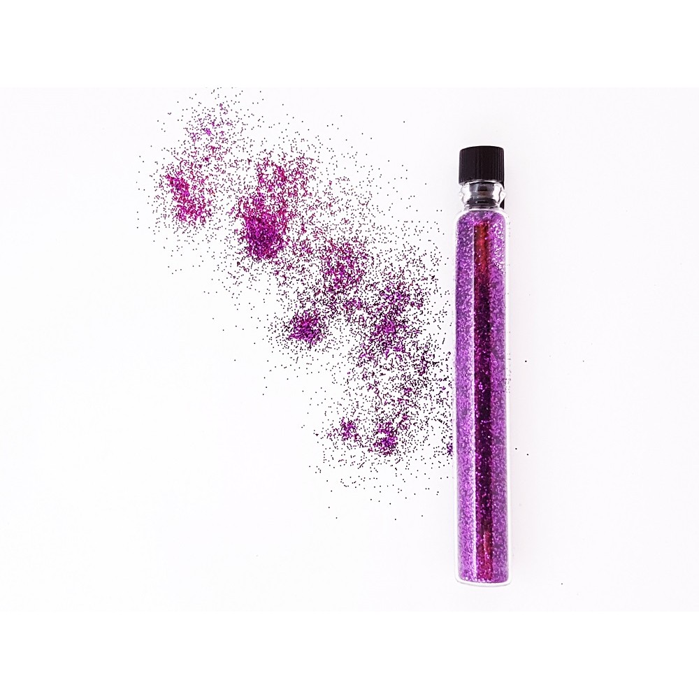 Шишенце ситен брокат в лилаво