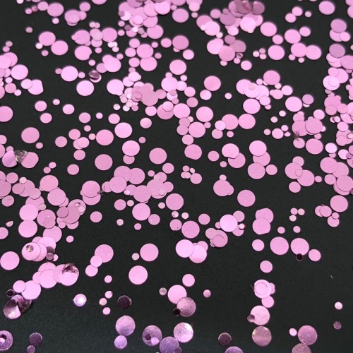 Конфети едноцветни кръгчета Pink