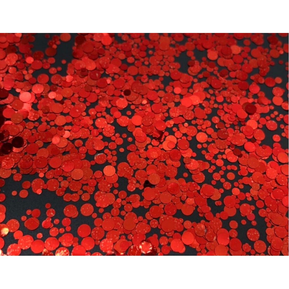 Конфети едноцветни кръгчета Red