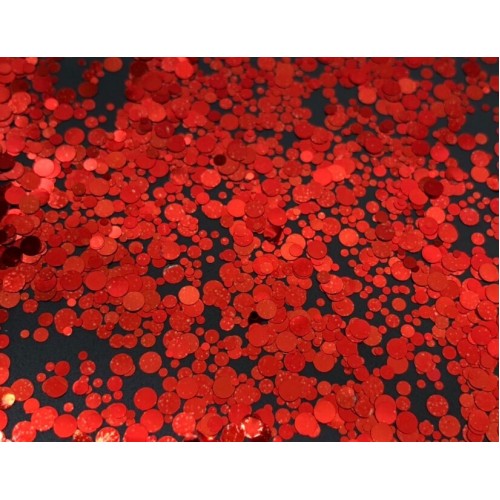 Конфети едноцветни кръгчета Red