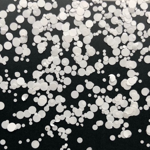 Конфети едноцветни кръгчета White