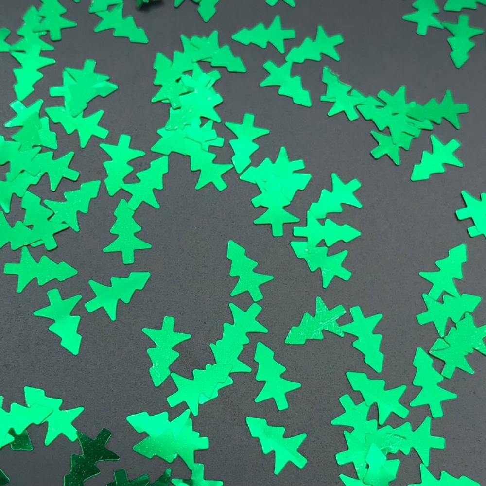 Конфети зелени елхички Конфети зелени елхички