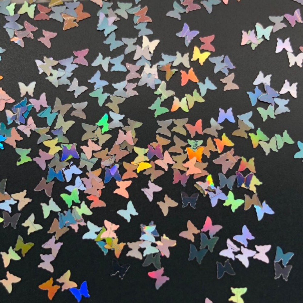 Конфети холограмни пеперуди-избери цвят Конфети холограмни пеперуди-избери цвят