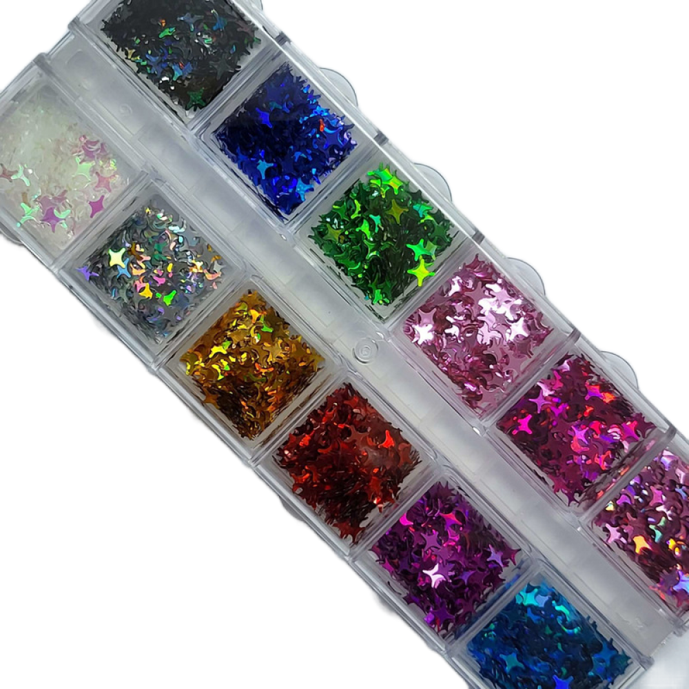 Декорация 12 цвята Модерна звезда FSP-68 Декорация 12 цвята Модерна звезда FSP-68