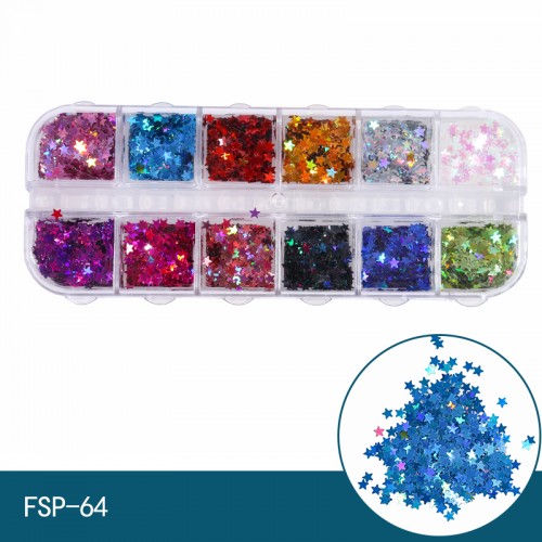 Декорация 12бр Звезди FSP-64