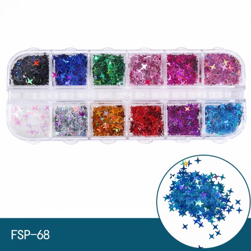 Декорация 12 цвята Модерна звезда FSP-68
