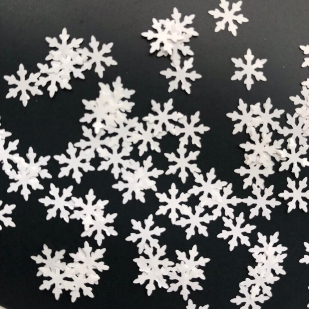 Комплект Коледни снежинки 6 цвята