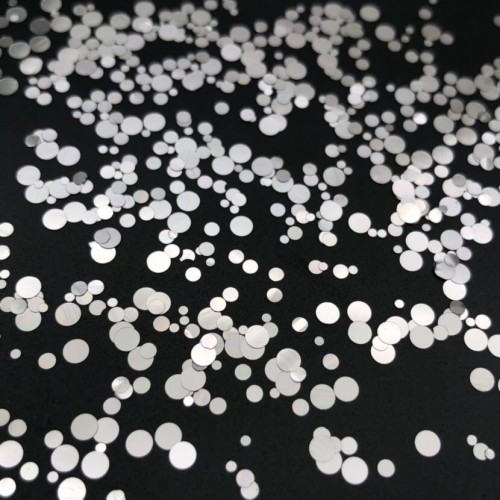 Конфети едноцветни кръгчета SILVER