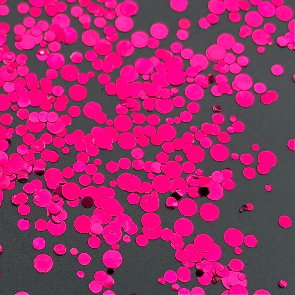 Конфети едноцветни кръгчета Magenta