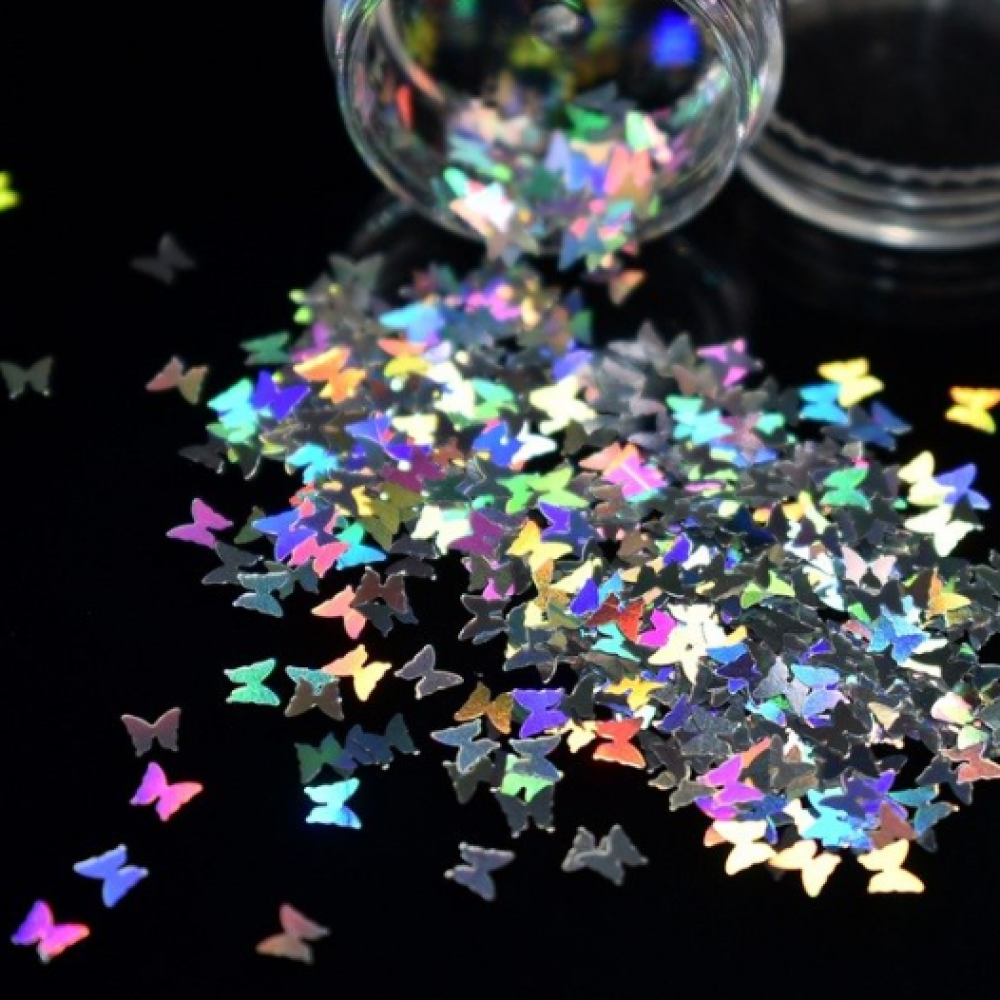 Конфети холограмни пеперуди-избери цвят Конфети холограмни пеперуди-избери цвят