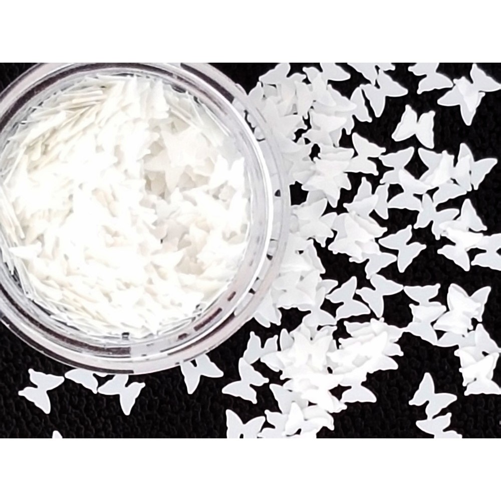 Конфети бели пеперуди