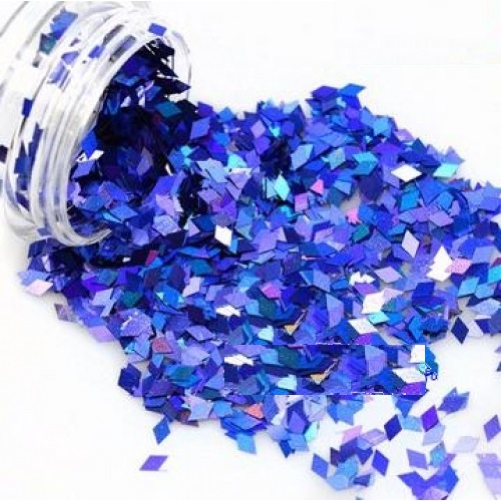 Конфети ромб син- 11