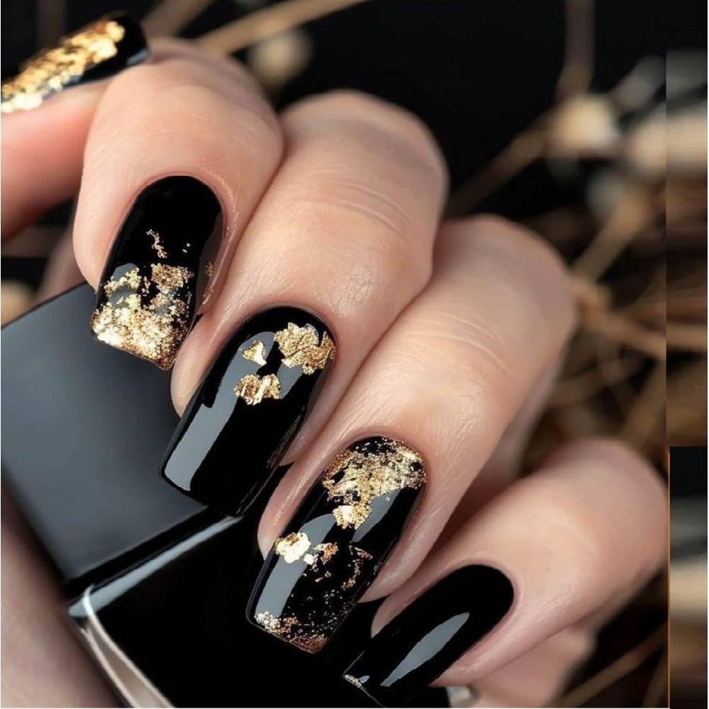 Фолио за нокти - 6 бр. златно и 6 бр. сребърно