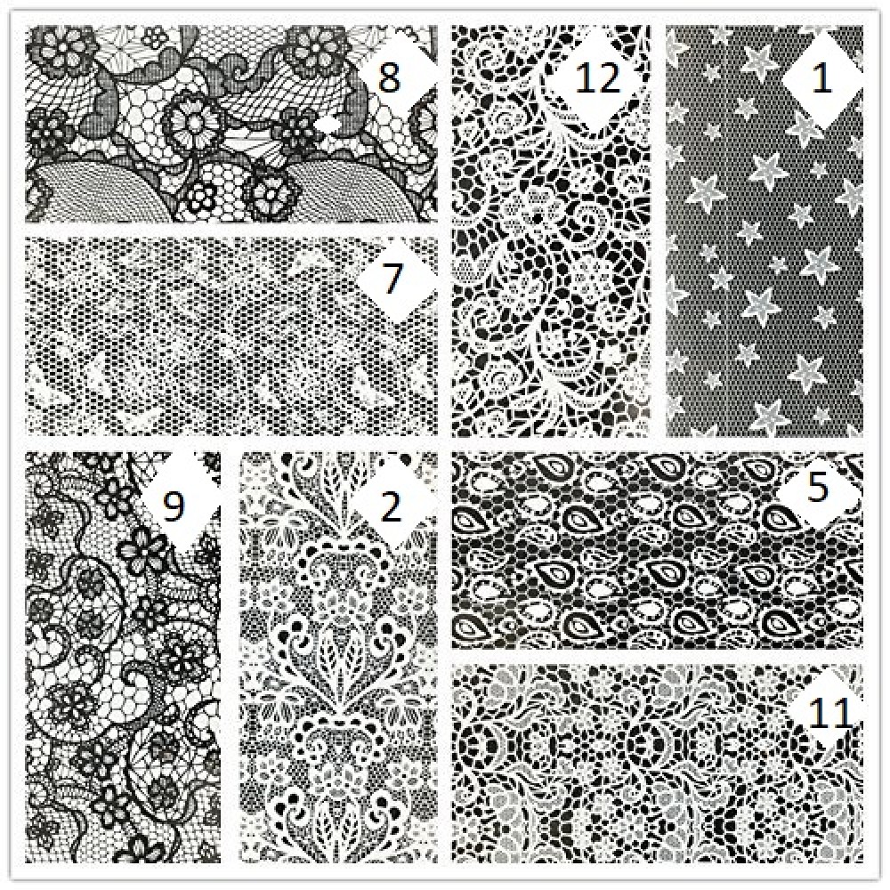 Фолио за декорация бяла дантела