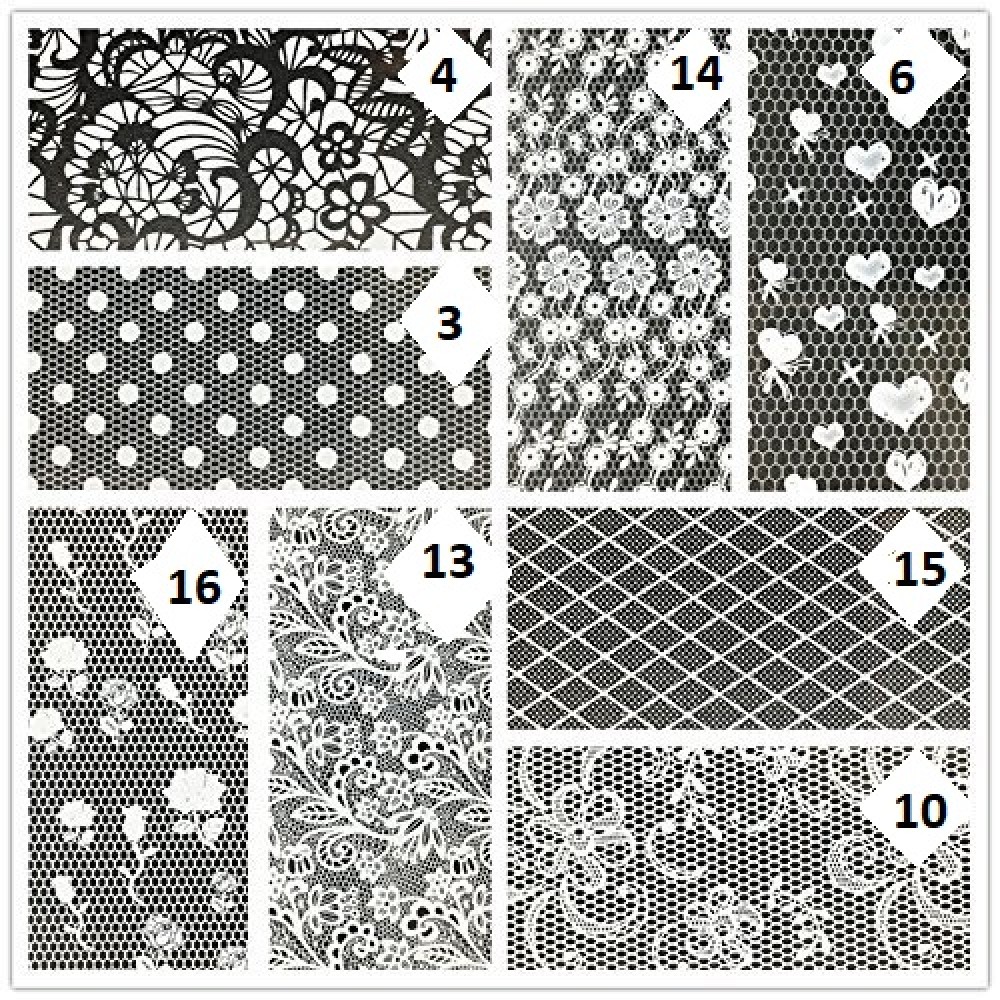 Фолио за декорация бяла дантела