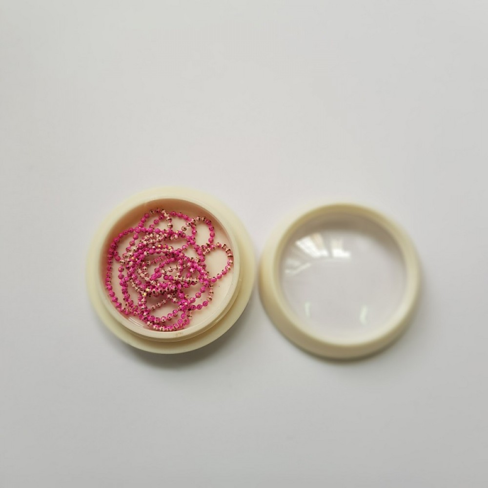 Декорация - кръгла кутийка верижка за декорация