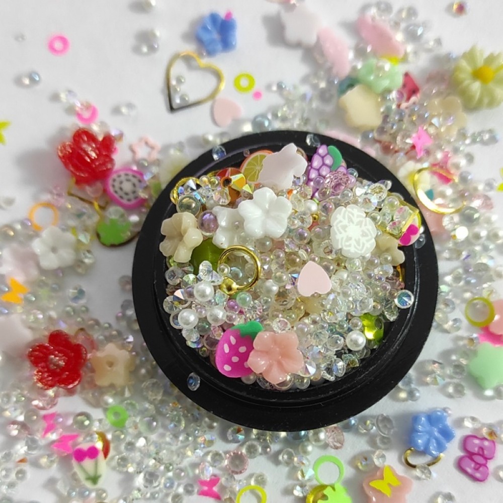 Декорация за маникюр - Цветя Перли Плодове