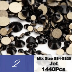 Кристали Микс размер-1440бр Различни цветове IL2427-foto3