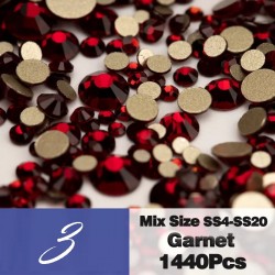 Кристали Микс размер-1440бр Различни цветове IL2427-foto4