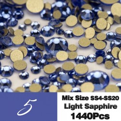 Кристали Микс размер-1440бр Различни цветове IL2427-foto6