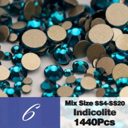 Кристали Микс размер-1440бр Различни цветове IL2427-foto7